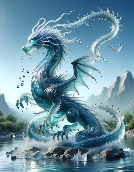 Liquid Water Flow Style [FLUX+SDXL+1.5]