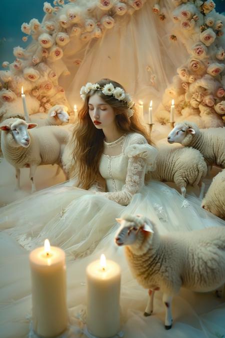 Girl and Sheep