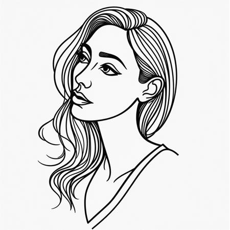Flux Lora Minimalist Line Style