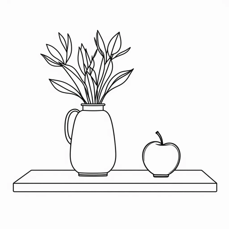 Flux Lora Minimalist Line Style
