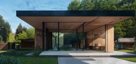 Landscape architecture Design 会客厅式景观建筑(Landscape-Oriented Rendering Algorithm)