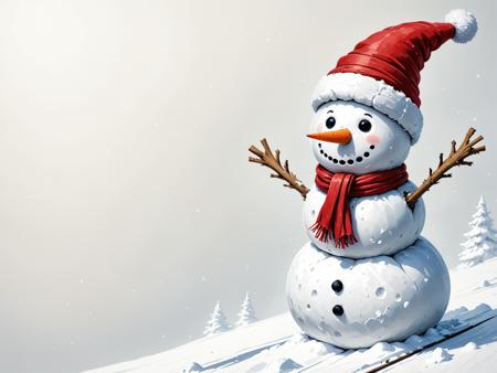 ? Christmas Postcard Template - Print your own generated X-mas card! ? [SDXL]