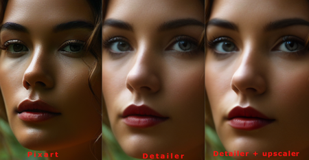 PixArt with face detailer and upscaler