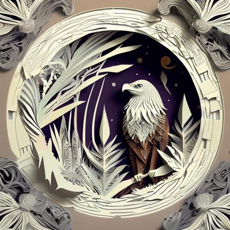 Midjourney Papercut