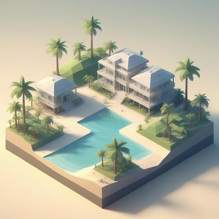 Isometric low poly XL