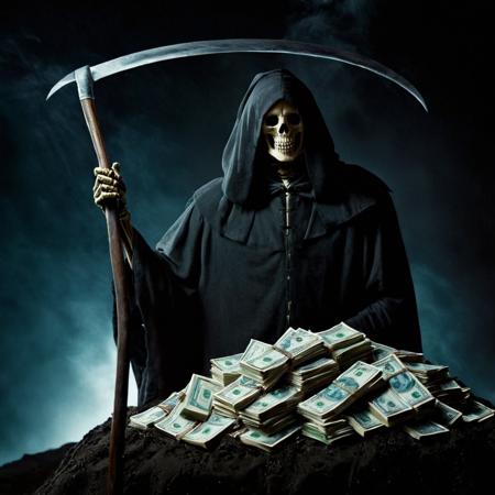 Grim Reaper cinematic style XL + SD1.5