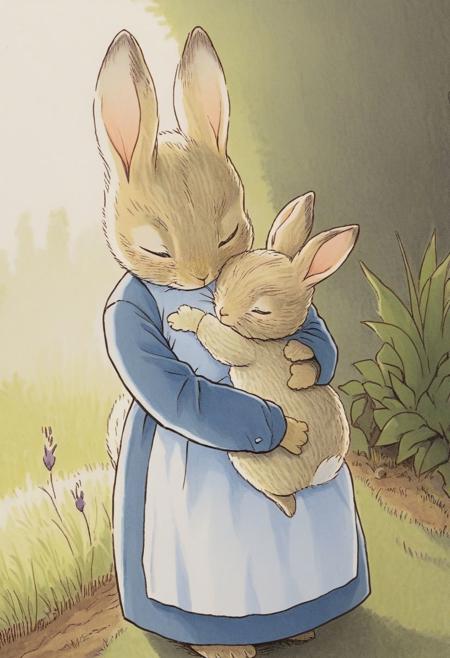 Beatrix potter drawing style FLUX and PDXL版本Beatrix potter style PONY (ID: 423178)