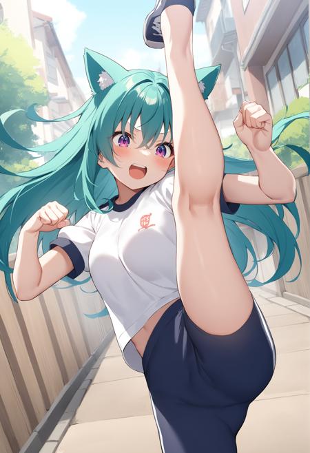 [SDXL&Pony] axe kick / 踵落とし / カカト落とし / ネリチャギ版本Animagine v1.0 (ID: 542632)