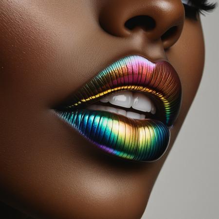 Iridescent Rainbow Lips
