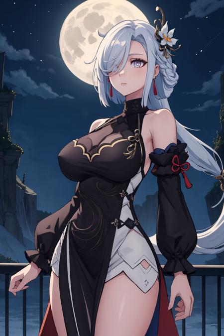 Shenhe/申鹤 (Genshin Impact) LoRA | (Frostflower Dew)
