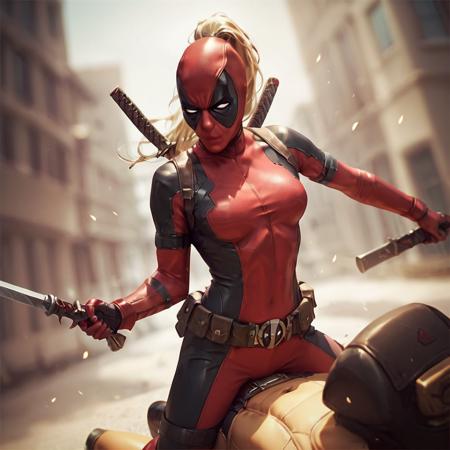 Lady Deadpool - Semi Realistic ... Kinda ...