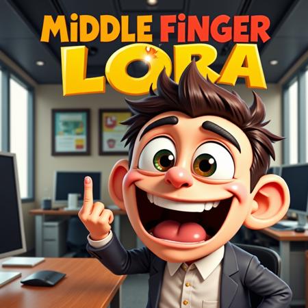 Middle Finger FLUX DEV LORA