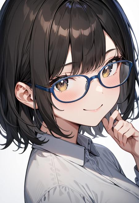 oval cell frame glasses SDXL