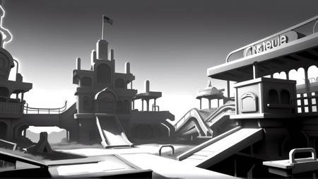 Whitebox Style SDXL - Environment & Level Design Concept Art Game Dev Tool