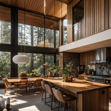 AIDVN_Interior_Mid-Century Modern style (Multi-room)
