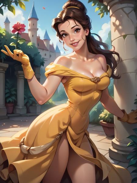 Belle Princess (beauty and the beast) - SD 1.5 | XL PONY - Disney by YeiyeiArt