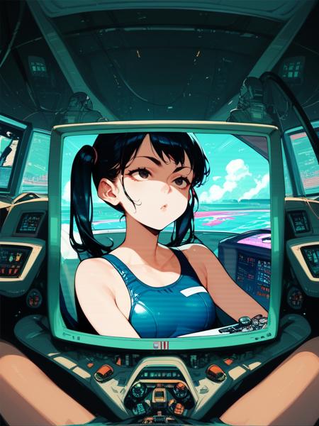 Monitor in the cockpit