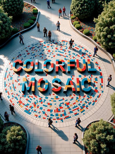 Colorful Mosaic FLUX & SDXL版本FLUX (ID: 824026)