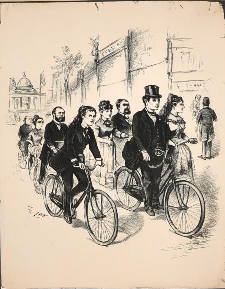 19th century political cartoon - Thomas Nast Style