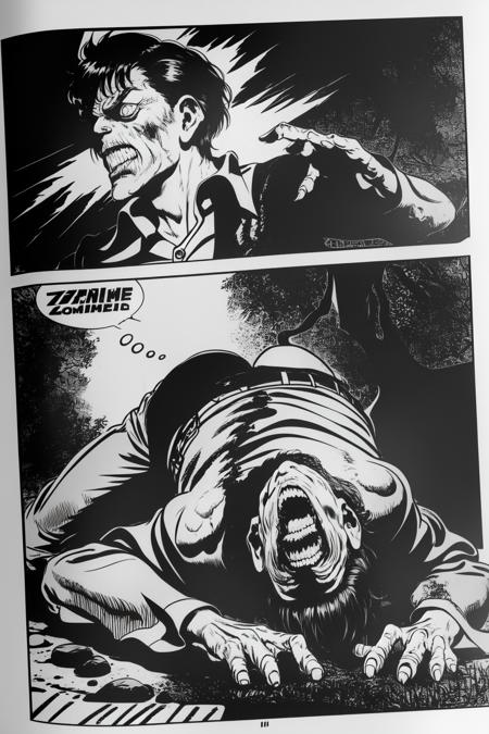 Dylan dog comic style - experimental horror lora