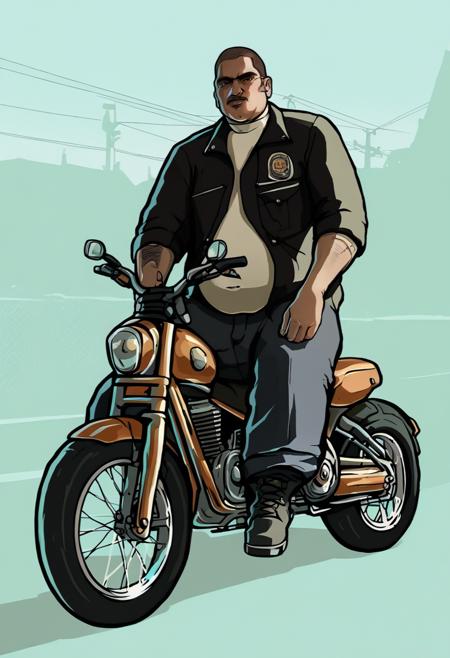 GTA San Andreas  posters/loadscreens style