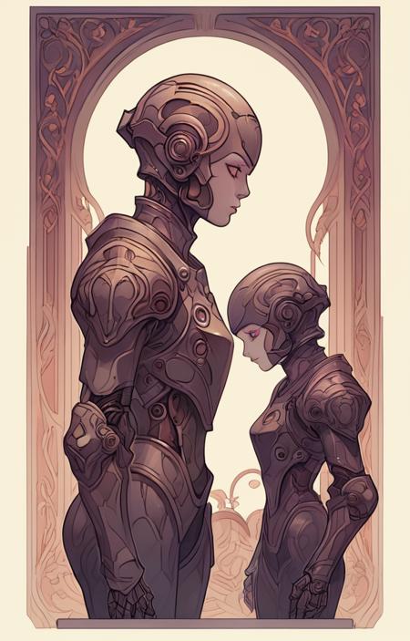 Anime Tarot effect of a complex armor - tangbohu [SDXL] 33