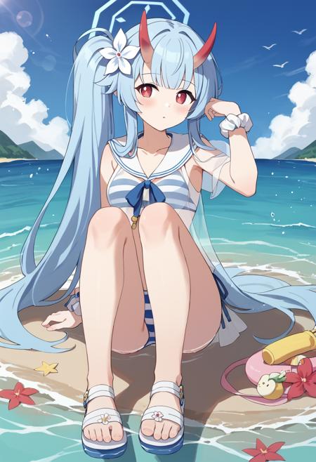 Pony XL - Waraku Chise 和楽 チセ - blue archive版本水着チセ (ID: 541314)
