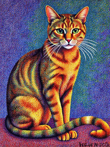 Pointillism Art style