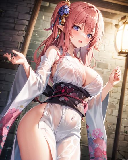 【Costume】See-Through Kimono (With multires noise version) 透明和服版本v1.0 (ID: 78836)