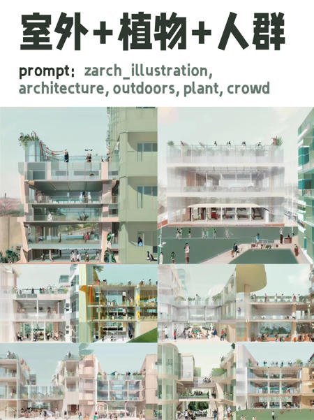插画风建筑zarch_illustration