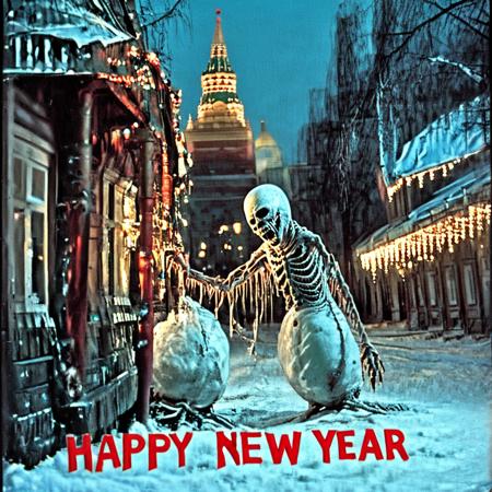 Horror Snowman Happy New Year! [SDXL]