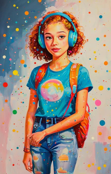 A painting style with colored dots - tangbohu [SDXL] 22
