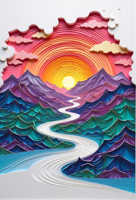 Paper Quilling And Layering Style - [Flux/SDXL/SD1.5]