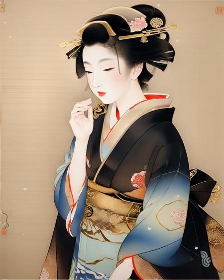 Uemura-Shoen(Nihonga) 上村松園 (日本膠彩畫)