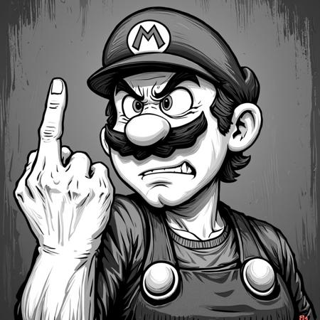 Middle Finger FLUX DEV LORA