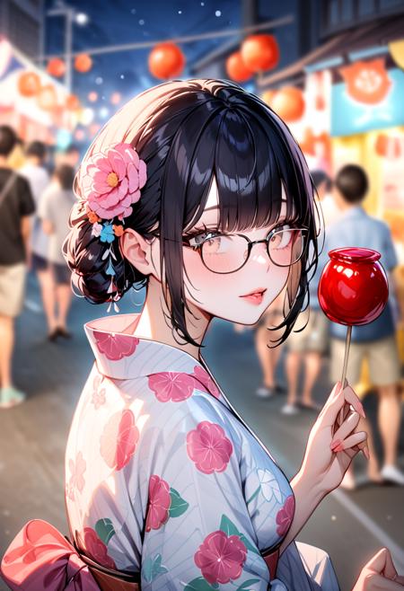 りんご飴 candy apple SDXL