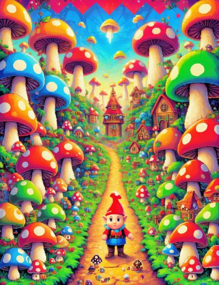 DonM - Shroom Kingdom 8bit [SD,SDXL,Pony]