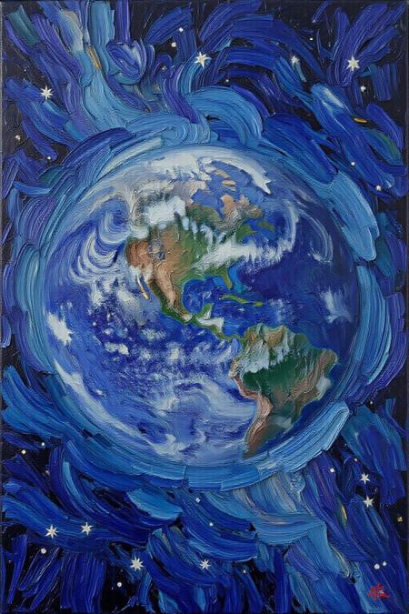 Impasto Oil Painting Style