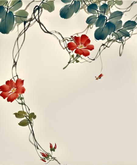 中国传统写意花鸟
