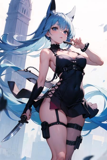 Knife thigh strap