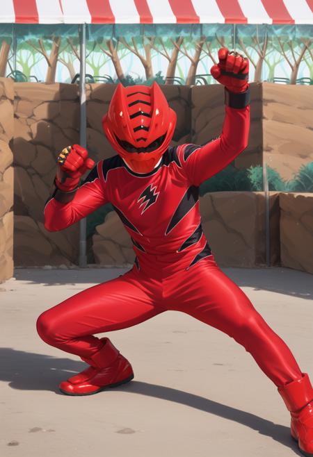 Geki Red / Red Ranger (Outfit) - Juken Sentai Gekiranger / Power Rangers Jungle Fury - (Pony)版本V1 (ID: 1086943)