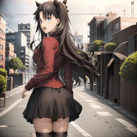 Rin tohsaka  LORA and(Pony)  from fate stay night visual novel