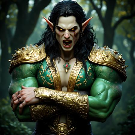 DnD Emerald and Gold Fantasy