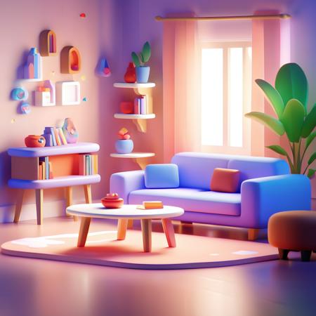 【SDXL】Cartoon Room | Dataset