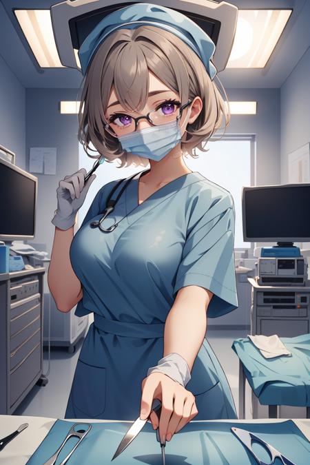 Doctor with Surgical tools