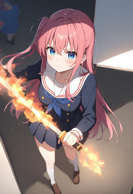 [SDXL&Pony] flaming sword / flame Sword / fiery sword / 炎の剣 / 火の剣 / フレイムソード