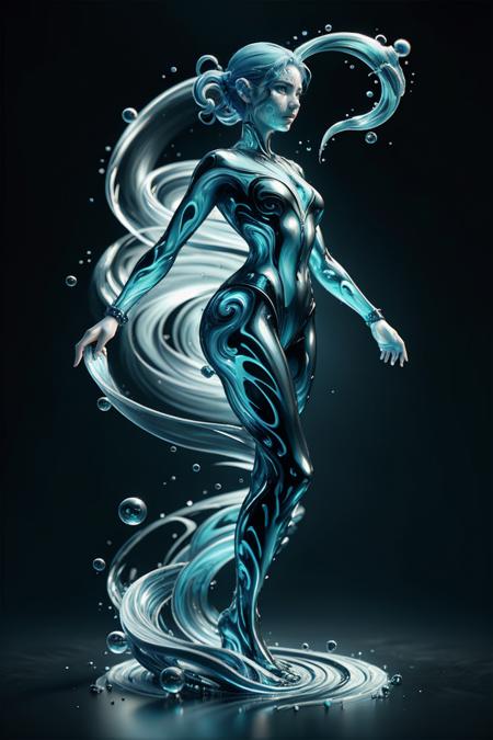 Liquid Water Flow Style [FLUX+SDXL+1.5]