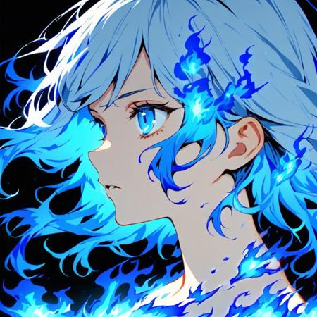 multiple-color flames LoRA [FLUX+XL+Pony]