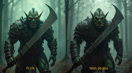 Comfyui Workflow - Flux to Jib Mix Refiner with Negative prompts