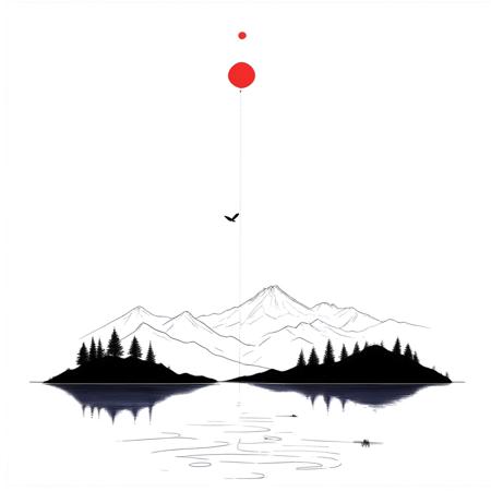 Minimalist Line Art (SDXL, Pony)